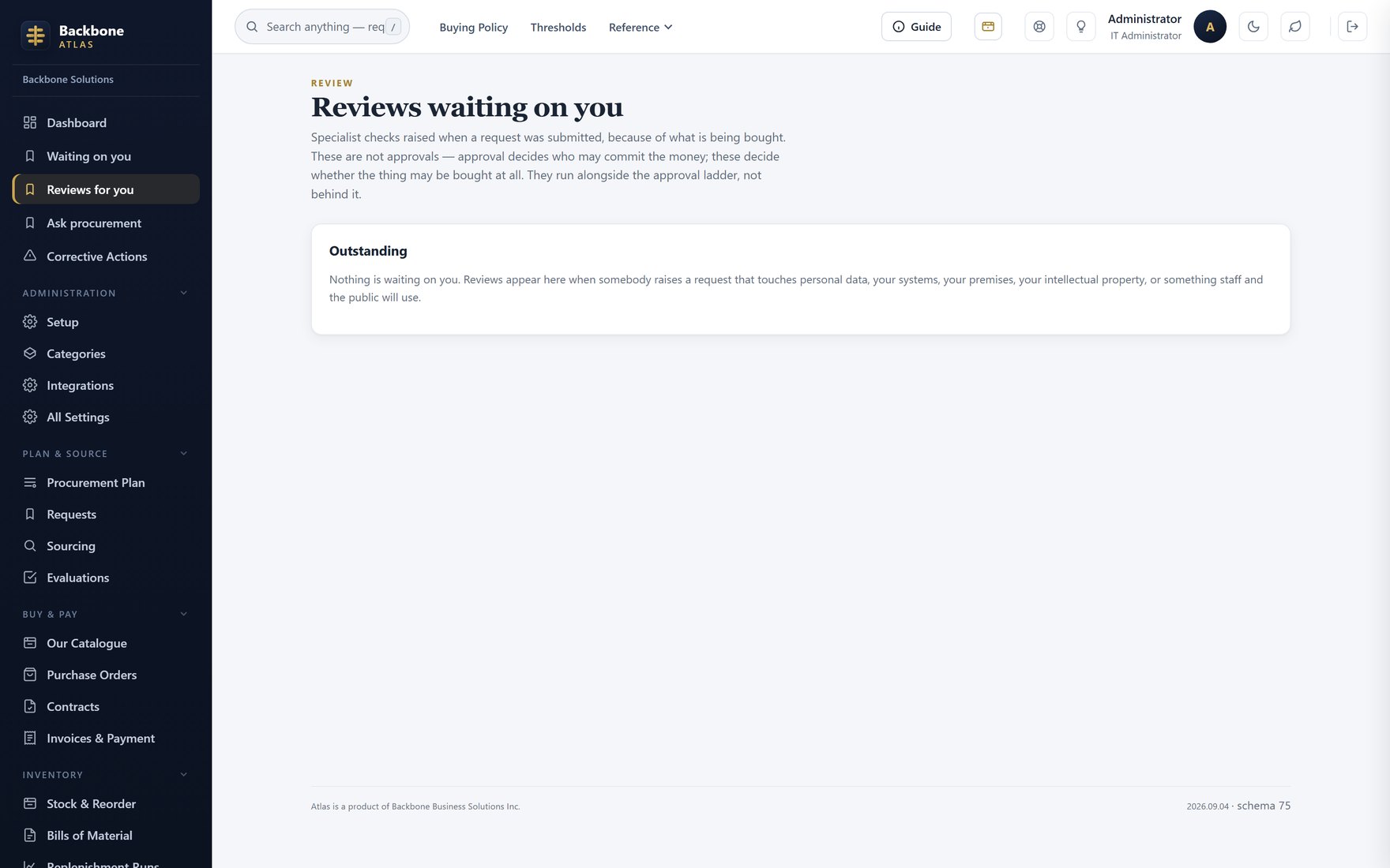 Reviews waiting on you — Real reviews, why each was asked, and what clears them.
